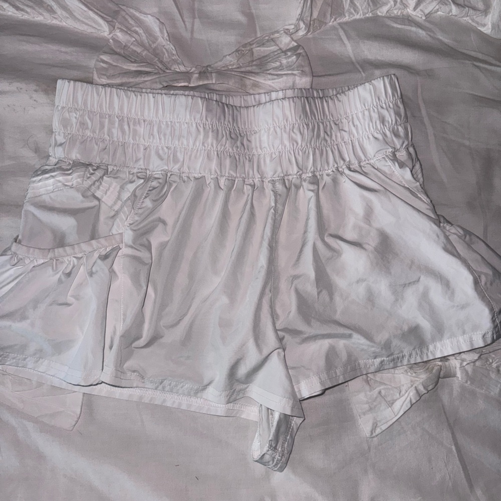 FP Movement White Get Your Flirt On Shorts